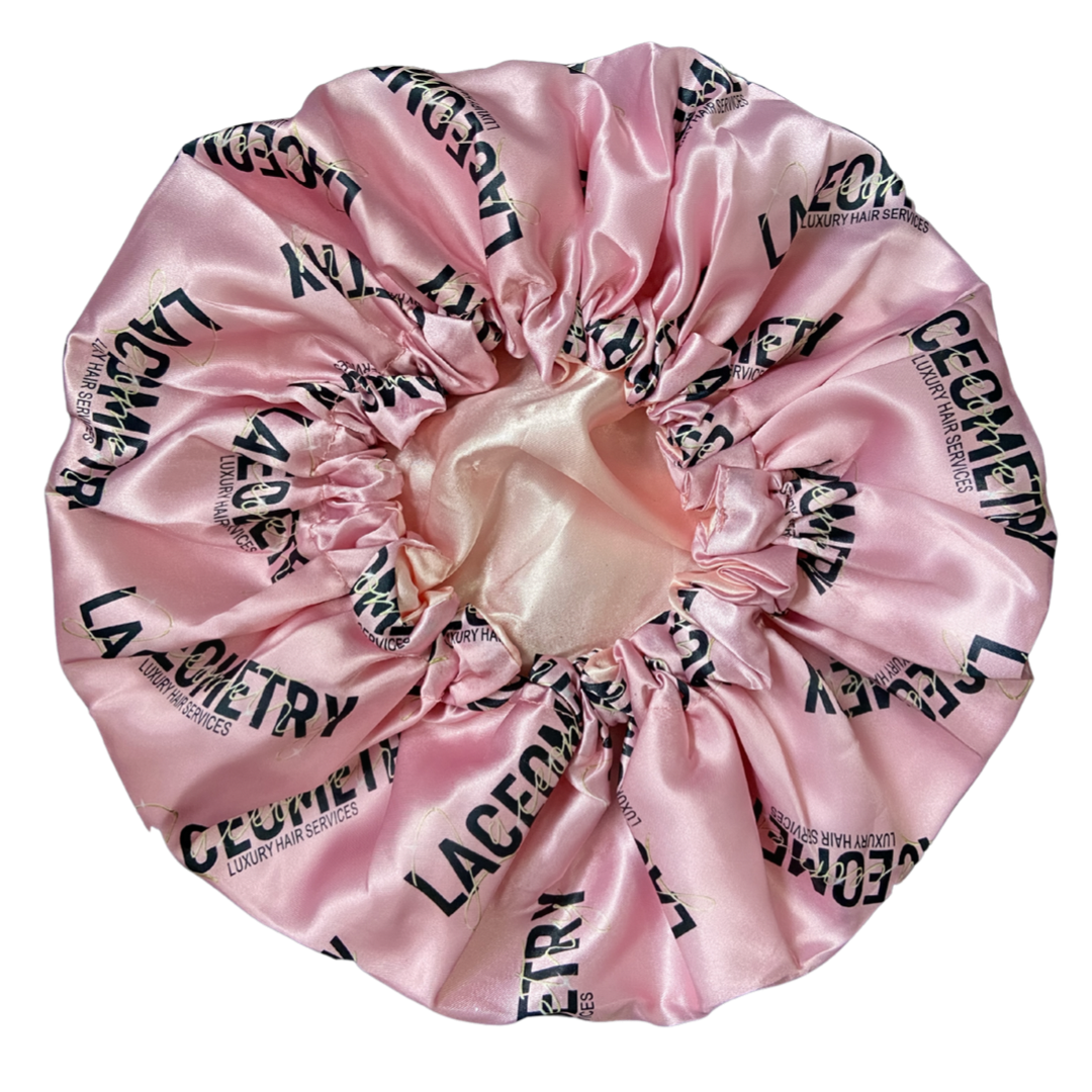 Pink Satin Bonnet